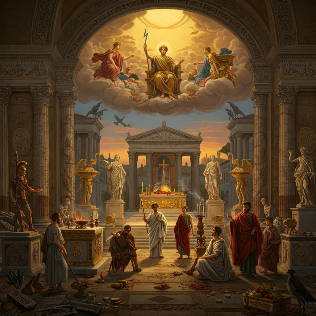 Gemini_Generated_Image_b45fmzb45fmzb45f-1024x1024 Qual Era a Religião dos Povos Antigos?