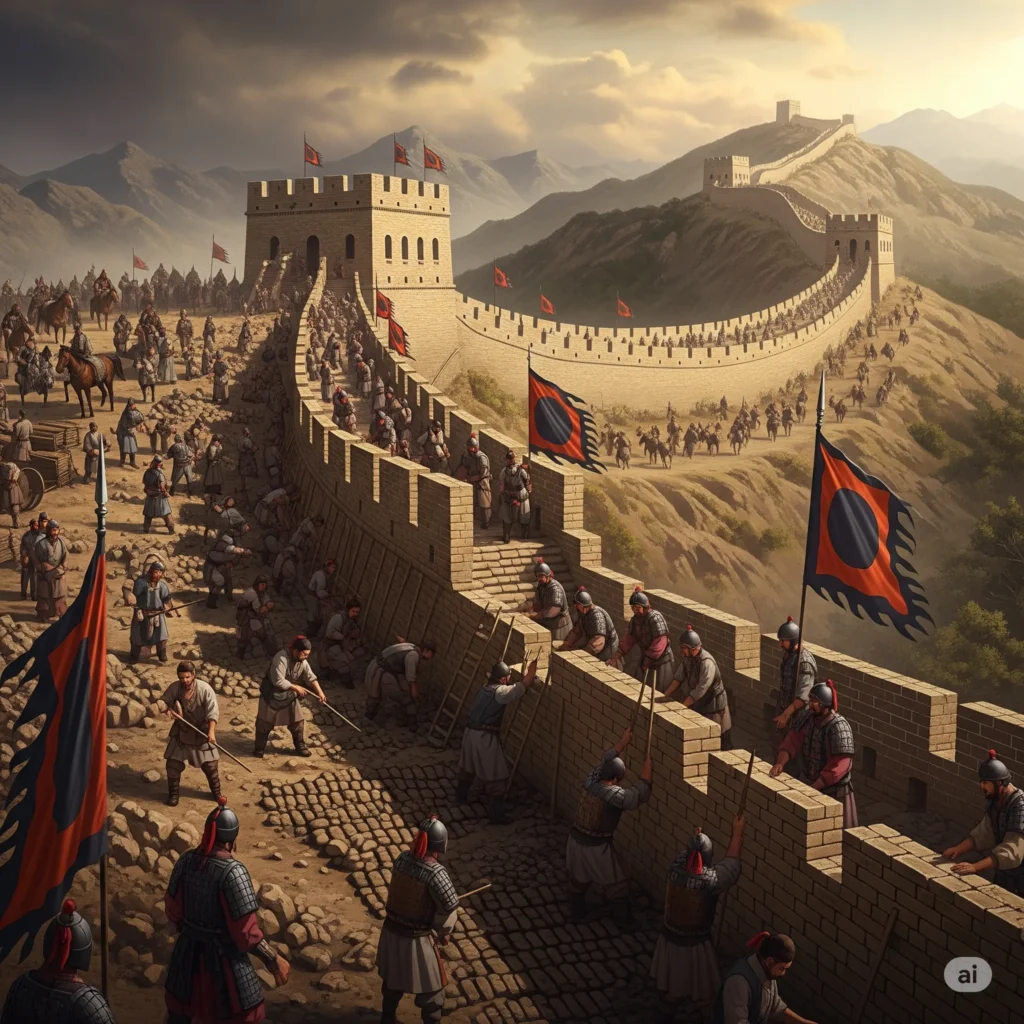 Gemini_Generated_Image_tqg09tqg09tqg09t-1024x1024 O Verdadeiro Motivo da Construção da Grande Muralha da China
