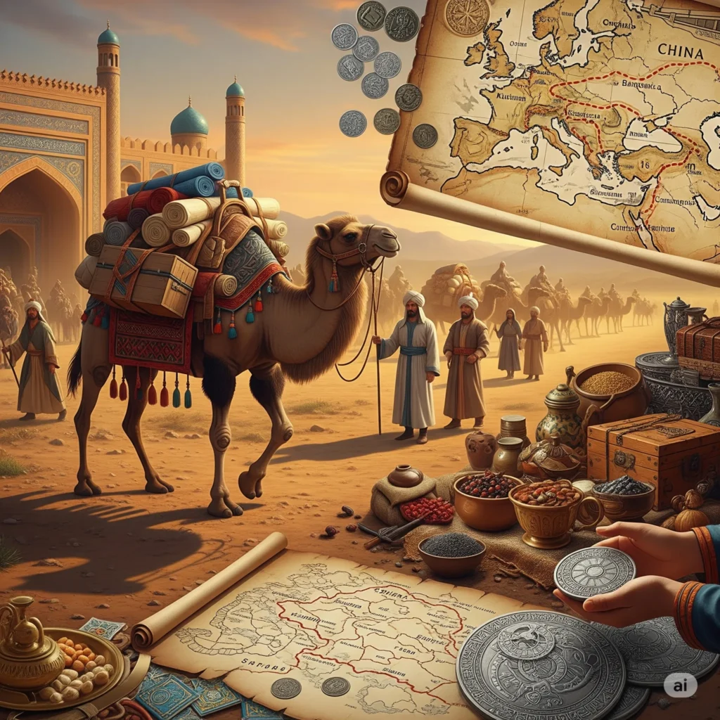 Gemini_Generated_Image_xur7ydxur7ydxur7-1-1024x1024 As Rotas Comerciais Que Moldaram o Mundo Antigo
